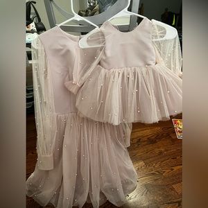 Matching dresses for mom and daughter